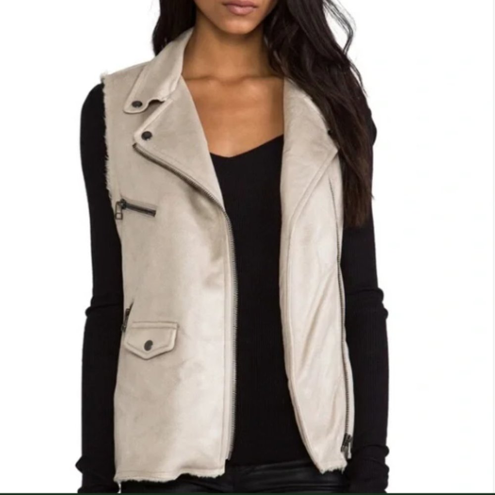 Anthropologie Sanctuary faux suede vest size S